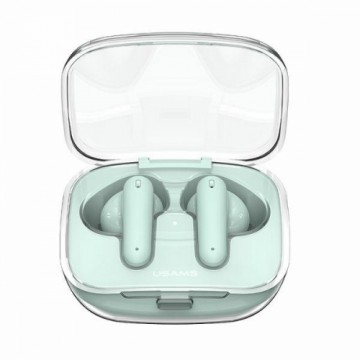 USAMS Słuchawki Bluetooth 5.3 TWS BE series earbuds bezprzewodowe zielony|green US-BE16