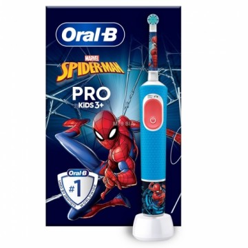 Oral-B Vitality PRO Kids Spiderman Electric Toothbrush  Blue  Oral-B