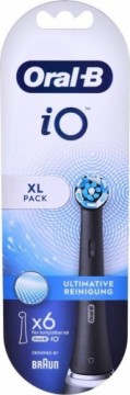 Oral-B iO Toothbrush heads Ultimate Cleaning BLACK 6er