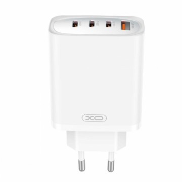 XO wall charger CE23 PD 65W 3x USB-C 1x USB white