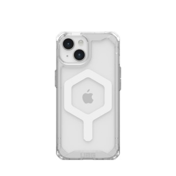 UAG Plyo MagSafe case for iPhone 15 - transparent and white