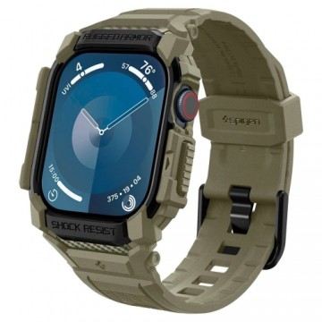 Spigen Rugged Armor âProâ Strap for Apple Watch 10 (46MM) - Green