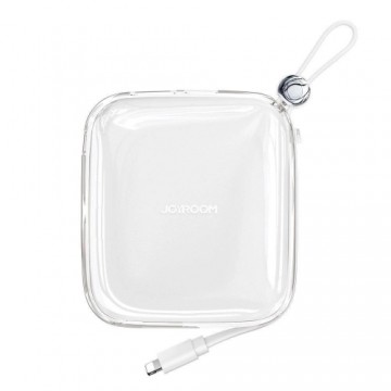 Joyroom powerbank 10000mAh Jelly Series 22.5W with built-in Lightning cable white (JR-L003)