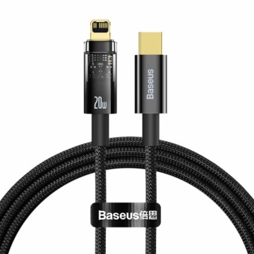 Baseus Explorer Series USB Type C - Lightning cable 20W 1m black (CATS000001)