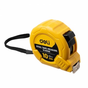 Steel Measuring Tape 10m|25mm Deli Tools EDL9010B (yellow)