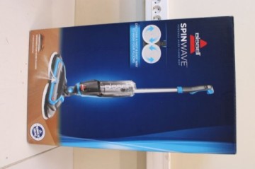 Bissell   Mop | SpinWave | Corded operating | Washing function | Power 105 W | Blue/Titanium | USED, DIRTY, SCRATCHED, BROKEN HANDLE HOLDERS