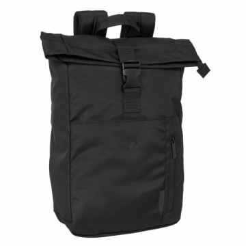 Laptop Backpack F.C. Barcelona Premium Black 28 x 42 x 13 cm 15,6''