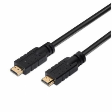 HDMI Kabelis Aisens CABLE HDMI ALTA VELOCIDAD / HEC CON REPETIDOR, A/M-A/M, NEGRO, 15M Melns 15 m