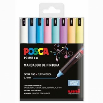 Маркер для акриловой краски POSCA PC-1MR/8C Пирог 0,7 mm 8 Предметы