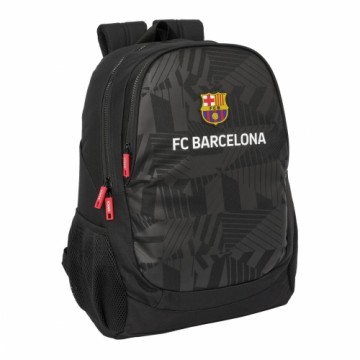 Skolas soma F.C. Barcelona Black Melns 32 x 44 x 16 cm