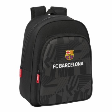 Skolas soma F.C. Barcelona Black Melns 27 x 33 x 10 cm