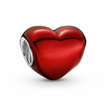 Женский шарм Pandora METALLIC RED HEART