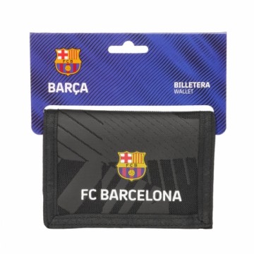 Naudas Maks F.C. Barcelona Black Melns 12,5 x 9,5 x 1 cm