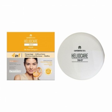 Tonējošs Līdzeklis Aizsardzībai pret Sauli Heliocare 360 Compact Oil-Free Bēšs SPF 50+ 10 g