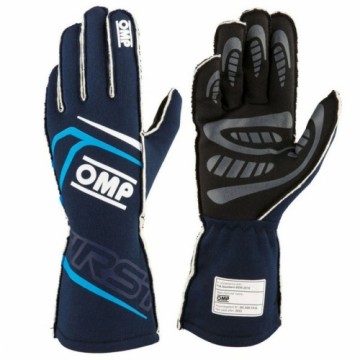 Gloves OMP OMPIB0-0776-A01-244-M M Black FIA 8856-2018 Navy Blue