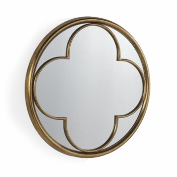 Hanging mirror Alexandra House Living Golden 71 x 71 x 6 cm