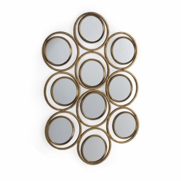 Hanging mirror Alexandra House Living Golden 59 x 87 x 3 cm