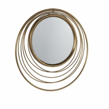 Hanging mirror Alexandra House Living Golden 73 x 73 x 2 cm