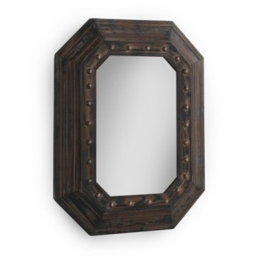 Hanging mirror Alexandra House Living Коричневый 70 x 90 x 6 cm