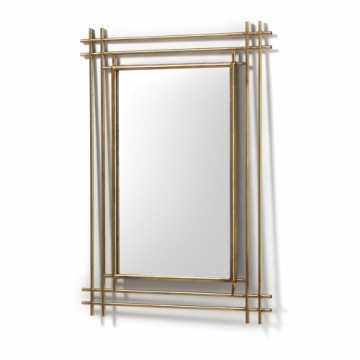 Hanging mirror Alexandra House Living Golden 63 x 83 x 2 cm