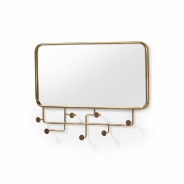 Hanging mirror Alexandra House Living Golden 80 x 60 x 6 cm