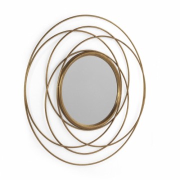 Hanging mirror Alexandra House Living Позолоченный 89 x 89 x 2 cm