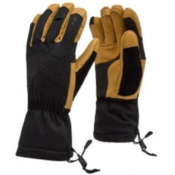 Cimdi ALPINE GUIDE Leather Gloves XL Black/Cedar