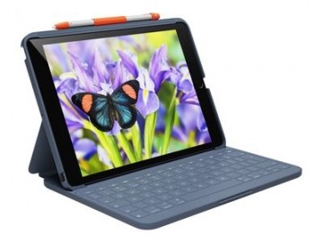 Logitech Rugged Lite - keyboard and folio case - classic blue Input Device