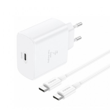 Foneng Wall charger EU62 GaN - Type C - PD 45W with Type C to Type C cable white