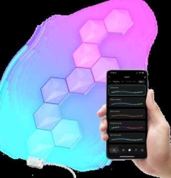 LED paneļi Trust GXT902 VYBZ RGB Hexagon