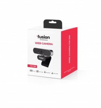 Fusion FW-100 WEB camera USB 2.0 | 1080p | HD microphone|  black