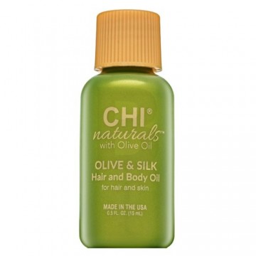 CHI Naturals ar olīveļļu Olīveļļa un zīda eļļa matiem un ķermenim 15 ml