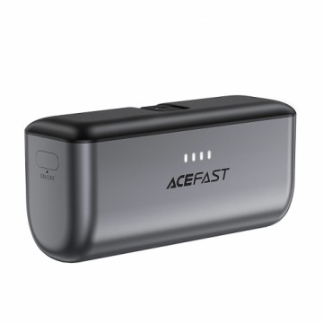 Acefast M9 Powerbank 5000mAh USB-C (male) | USB-C (female) PD 20W - black