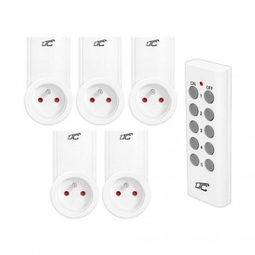 Remote controlled mains socket x5 LTC