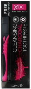 Xpel Charcoal whitening toothpaste with activated carbon + free toothbrush