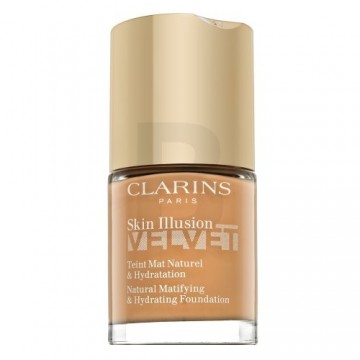 Clarins Skin Illusion Velvet Natural Matifying & Hydrating Foundation liquid make-up with mattifying effect 112C Amber 30 ml