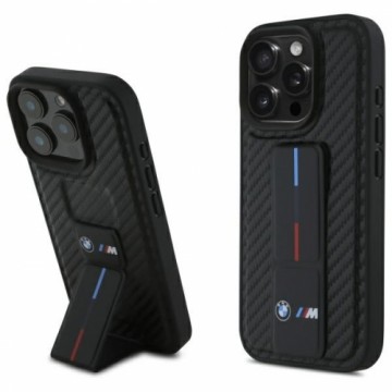 BMW BMHCP16XGSPCCK iPhone 16 Pro Max 6.9" czarny|black hardcase M Grip Stand Smooth and Carbon