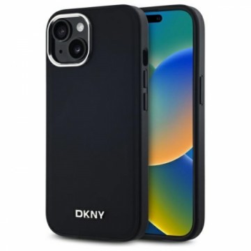 DKNY DKHMP15SPSCMCLK iPhone 15 6.1" czarny|black hardcase Plain Logo MagSafe