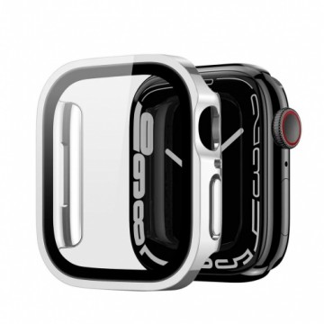 Dux Ducis Hamo Apple Apple Watch Series 7 / 8 / 9 41mm Screen glass & Full Protection Case (PC) Silver