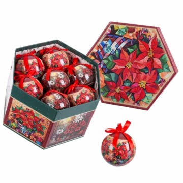 Christmas Baubles Multicolour Polyfoam Ø 7,5 cm (14 Units)