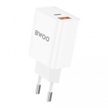 BWOO 18W wall charger BO-CDA117 USB-C, USB-A