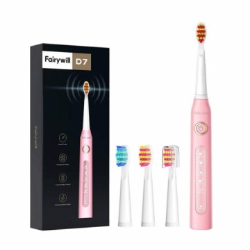 FairyWill Sonic toothbrush with head set 507 (pink)