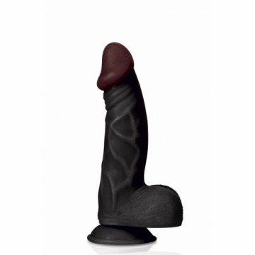 Reālistiskais Dildo Captain Red TPE Melns 23 cm