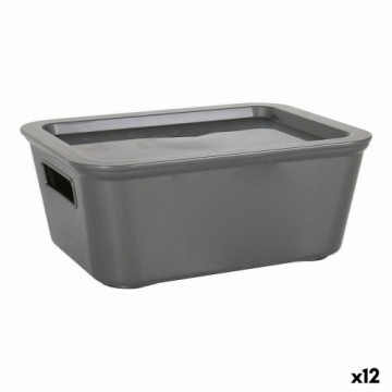 Storage Box with Lid Bella 17,9 x 13,9 x 7,2 cm (12 Units) (18 x 14 x 7 cm)