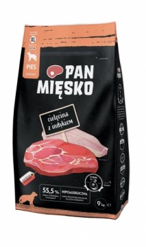 PAN MIĘSKO Veal with turkey XL - dry dog food - 9kg