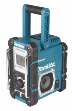 Radio, darbojas ar visiem Makita akumulatoriem  7,2 - 18V; Bluetooth and USB