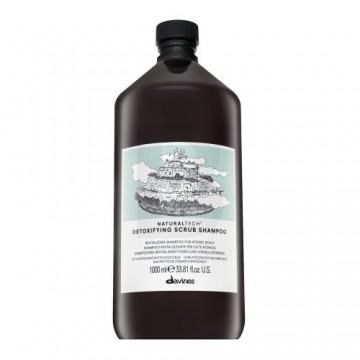 Davines Natural Tech Detoxifying Scrub Shampoo šampūns šampūns skrubis ātri taukainiem matiem 1000 ml