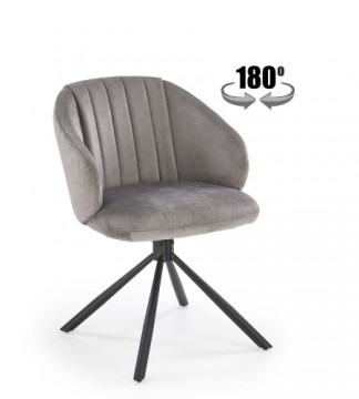 Halmar K533 chair, black / grey