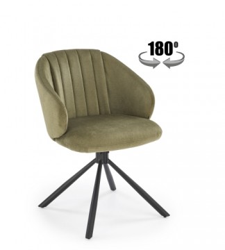 Halmar K533 chair, black / olive