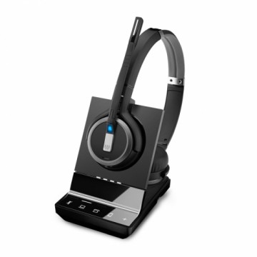 EPOS IMPACT SDW 5065, Beidseitiges kabelloses DECT-Headset Dual-Konnektivität, Noise Cancelling-System, Optimiert für UC und mit Skype for Business-Ze